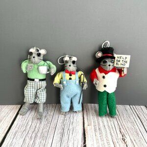 Heart Felts "Three Blind Mice" Ornaments Midwest Cannon Falls